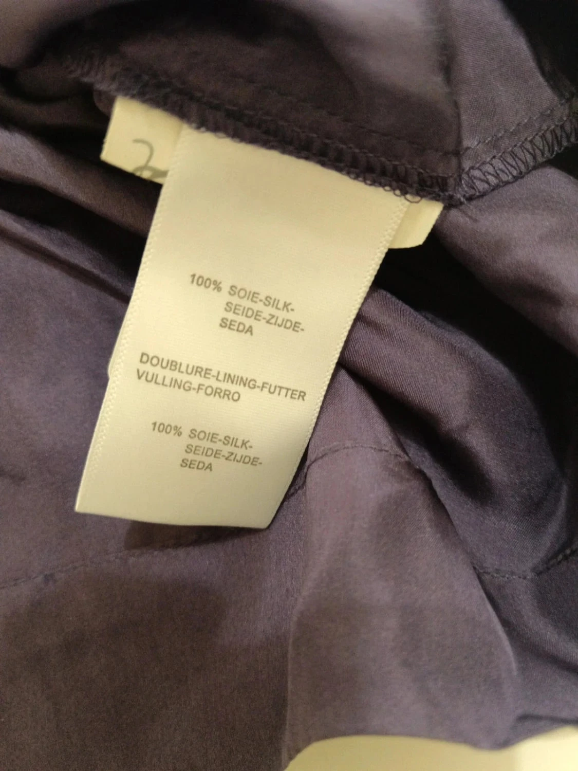C84 Cyrillus Tunic Purple Silk size 36 – photo 5